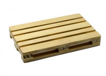 Natural wood tray cm 40x15h3,5