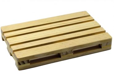 Natural wood trays (mini-pallet) cm 18x12h2,5