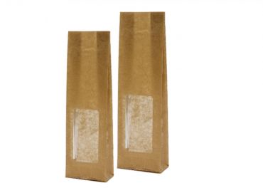 paper bag + pp windows 80+50x280