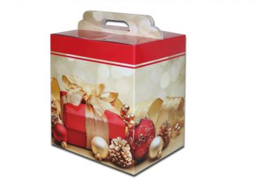 Christmas gift box pattern ref.3- 34x25x35