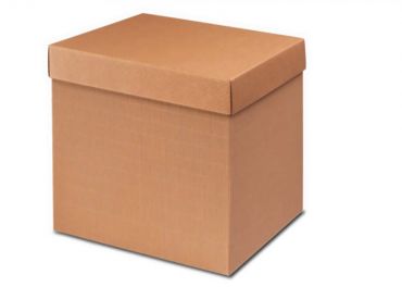 Havana Box + lid rippled cardoard 48x34x33-REF.13-6