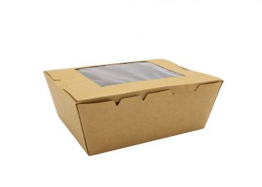 Small food box with window 130x110h65 mm