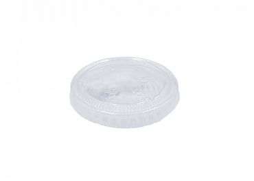 Trasparent flat lid dm45 for pet cup 30 cc