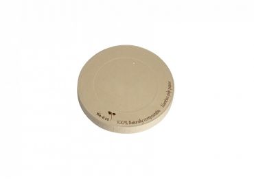 Bamboo pulp paper lid Ø55mm for 3oz cup (BHF05)