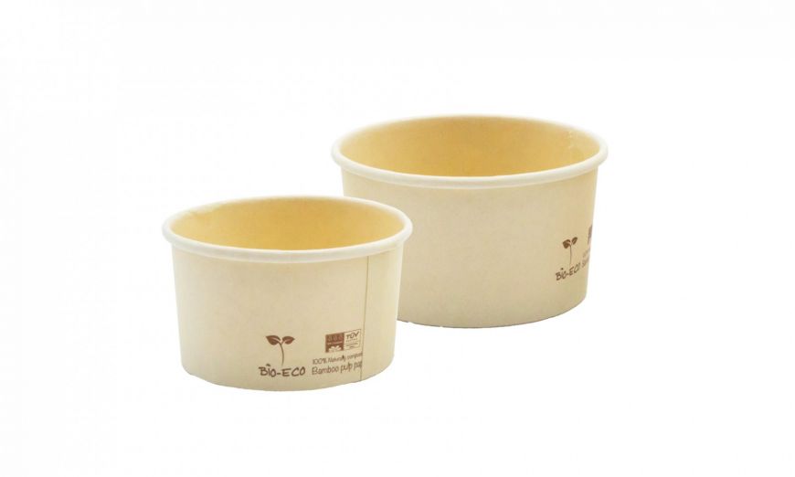 Ice Cream Paper Cups C80 Bamboo Compost