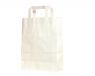 Kraft white paper bag 32+21x26  90gsm