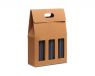 3 bottles box rippled cardboard havana ref.31-10-27x9x39