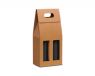 2 bottle box rippled cardboard havana ref.30-1018x9x39