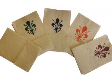 Folded Napkins havana 17x17 cm st. 1 color