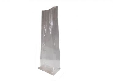 Sacchetto polipropilene 100+50x300 fondo quadro bianco