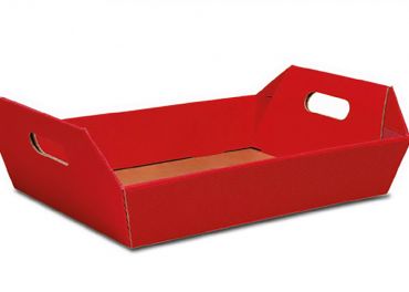 Red Christmas cartboard basket ref.8-4-39x28x9