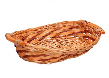 cesta vimini sfoglia miele ovale 38x28h10