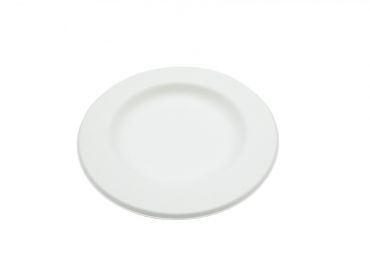 Bio-eco plate Ø18 cm cellulose pulp wide rim