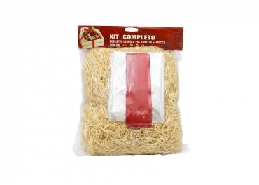 Pack Wood wool 200gr + cockade and sheet