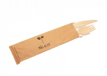 Wooden Bis+napkin 2 lyrs (fork/knife/napkin)