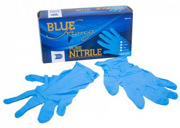 Blue Strong pure nitrile gloves 5gr