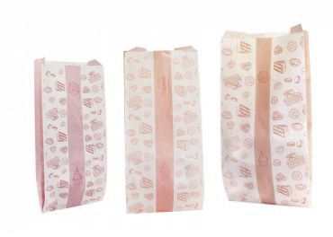 Sacchetti carta politenata 14+10x30