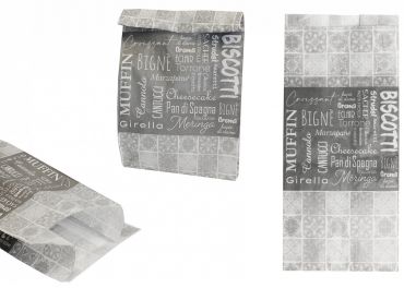 Sacchetti carta politenata 12+8x26